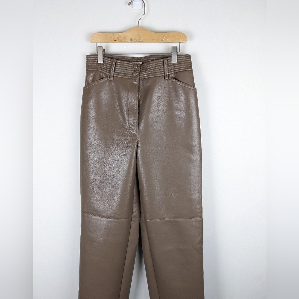039 . Wilfred Funk Pant Faux Leather High Rise Size 6 - Picture 10 of 12